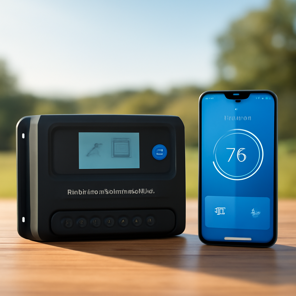 Rasentrimmer – Anwendung im Garten (KI)